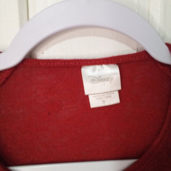 Disney Shirt Women S Long Sleeve Mickey Graphic Wear Red - Picture 10 of 16